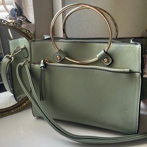 Olive green cross body/shoulder bag